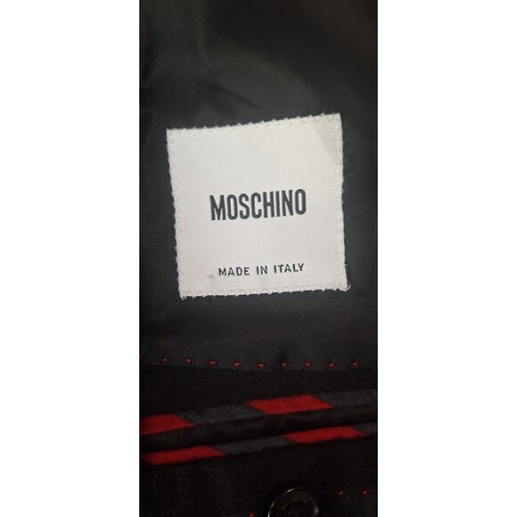 Moschino wool/cashmere 2 button blazer- mens jacket EU 50R/ US 40R- mint! Black - Picture 2 of 12
